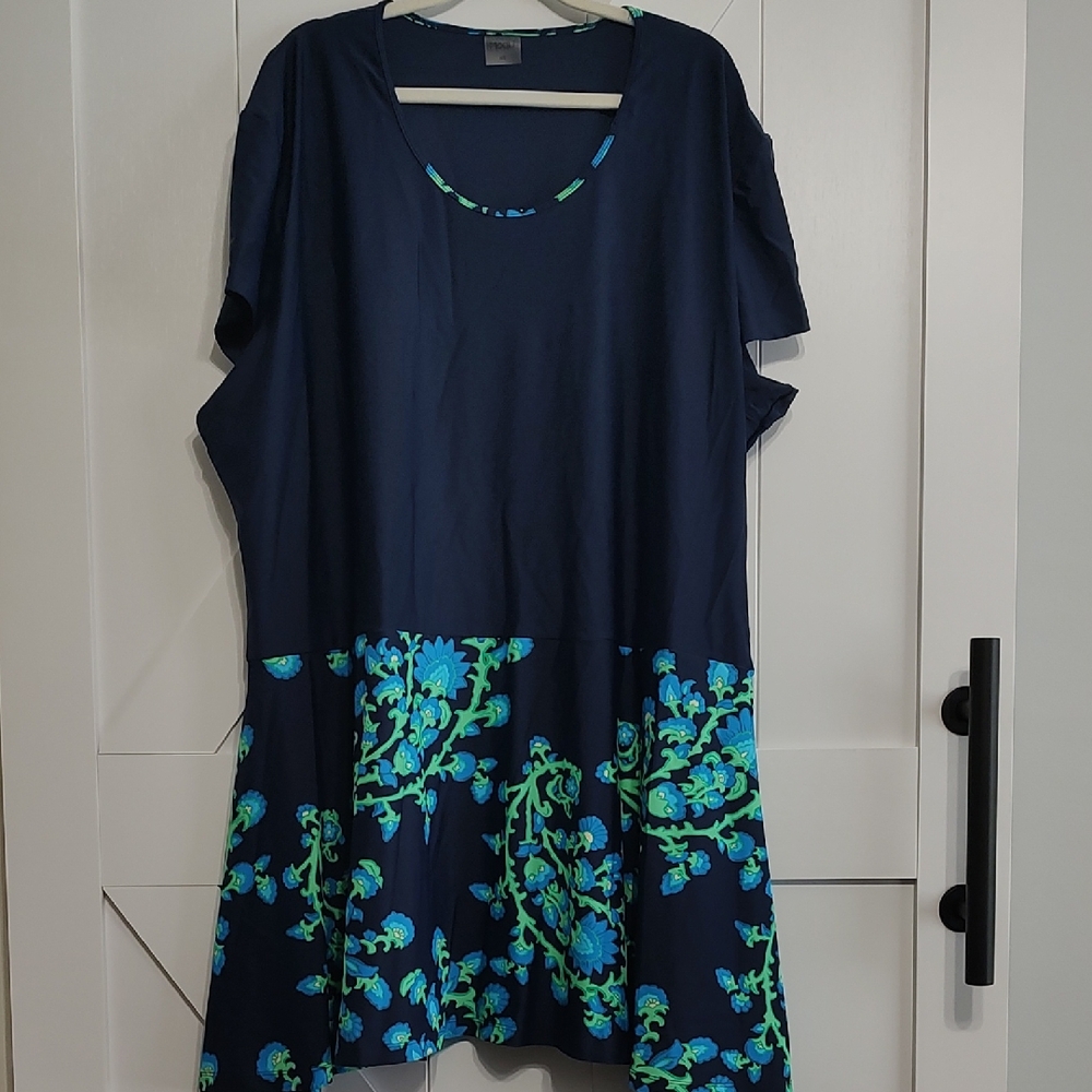 Floral Navy One-Piece Swimsuit